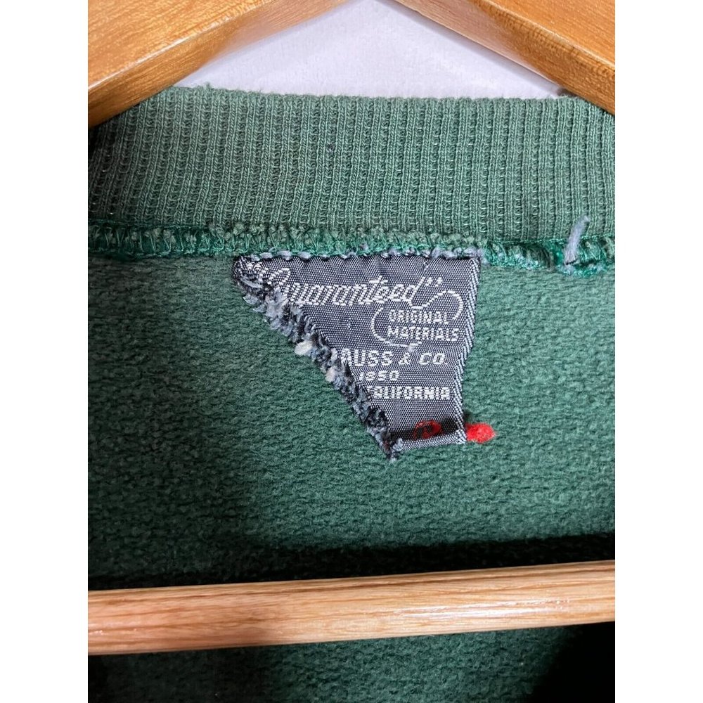 Levi's Living Legend Men's Large Green Crewneck Sweatshirt Distressed - Picture 8 of 9